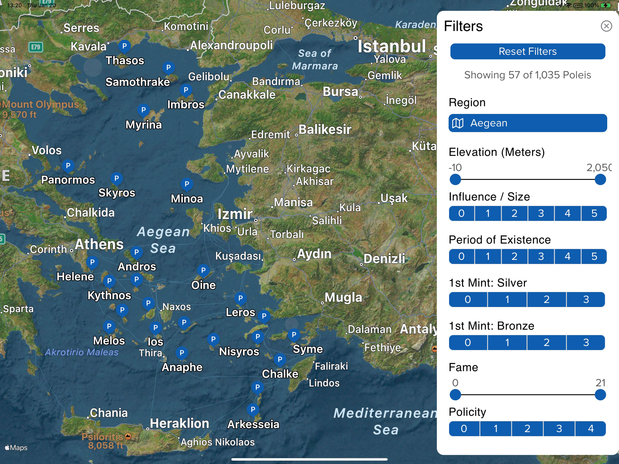 Updated Polis Location Data